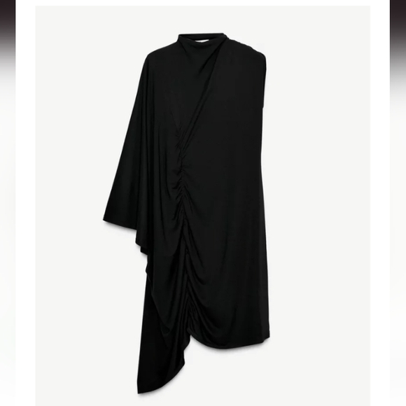 Zara Asymmetric Sleeve Dress Limited Edition - Picture 4 of 6